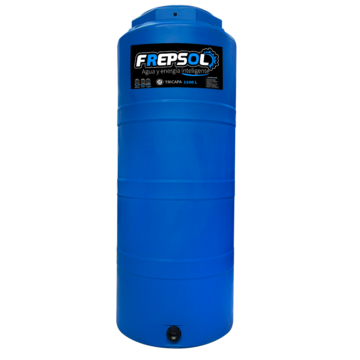 TINACO AZUL VERTICAL 1100 LTS